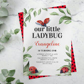 Invitation d'anniversaire de Little Ladybug