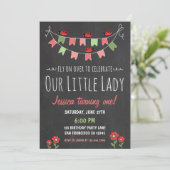 Invitation d'anniversaire de Little Ladybug (Debout devant)