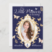 Invitation d'anniversaire de Little Princess Navy  (Devant)