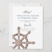 Invitation d'anniversaire de Little Sailor (Devant)