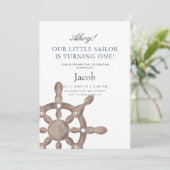 Invitation d'anniversaire de Little Sailor (Debout devant)
