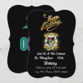 Invitation d'anniversaire de l'OES (Devant / Derrière)