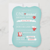 Invitation d'anniversaire de l'Onederland (Devant)