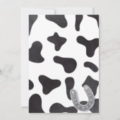 Invitation d'anniversaire de l'Ouest Recherché (Dos)