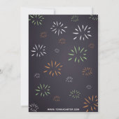 Invitation d'anniversaire de l'ours de la Cravate  (Dos)