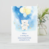 Invitation d'anniversaire de l'ours polaire (Debout devant)