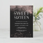 Invitation d'anniversaire de l'Sweet sixteen de pa (Debout devant)