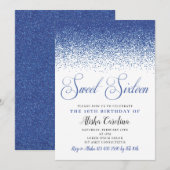 Invitation d'anniversaire de l'Sweet sixteen Parti (Devant / Derrière)