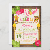 Invitation d'anniversaire de Luau (Devant)