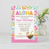 Invitation d'anniversaire de Luau (Debout devant)