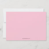 Invitation d'anniversaire de lucettes et de petits (Dos)