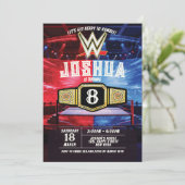 Invitation d'anniversaire de lutte WWE (Debout devant)