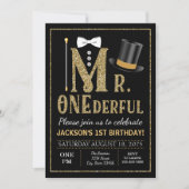 Invitation d'anniversaire de M. ONEderful (Devant)