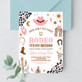 Invitation d'anniversaire de ma seconde cowgirl de