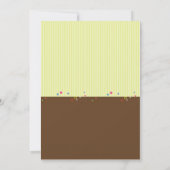 Invitation d'anniversaire de magasin de sucrerie (Dos)