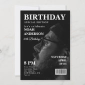Invitation d'anniversaire de magazine éditorial él (Devant)