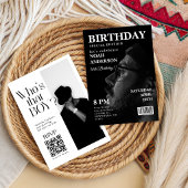 Invitation d'anniversaire de magazine éditorial él