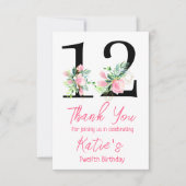 Invitation d'anniversaire de Magnolia, 12e anniver (Devant)