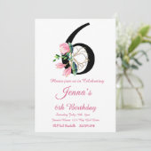 Invitation d'anniversaire de Magnolia, 6e annivers (Debout devant)