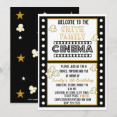 Invitation d'anniversaire de maïs éclaté de bande (Devant / Derrière)