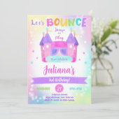 Invitation d'anniversaire de maison de rebond arc- (Debout devant)