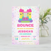 Invitation d'anniversaire de maison gonflable (Debout devant)