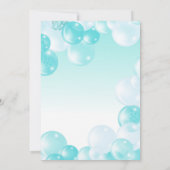 Invitation d'anniversaire de maison gonflable (Dos)