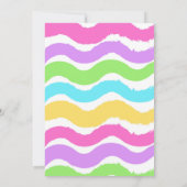 Invitation d'anniversaire de maison gonflable colo (Dos)