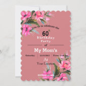 Invitation d'anniversaire de maman (Devant)