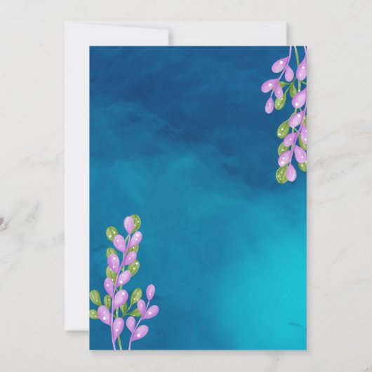 Invitation d'anniversaire de Manatee (Dos)