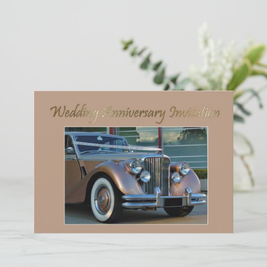 Invitation d'anniversaire de mariage (Debout devant)