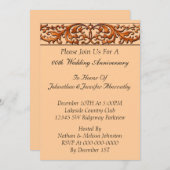 Invitation d'anniversaire de mariage (Devant / Derrière)