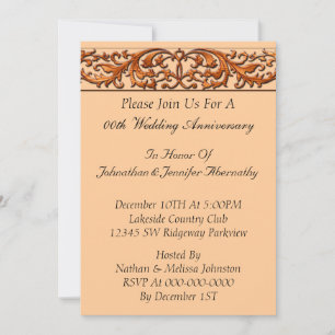 Invitation d'anniversaire de mariage