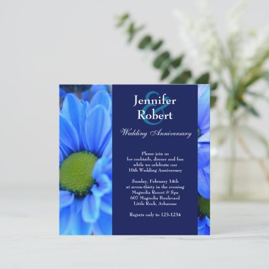 Invitation d'anniversaire de mariage (Debout devant)