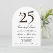 Invitation d'anniversaire de mariage 25 ans d'amou (Debout devant)