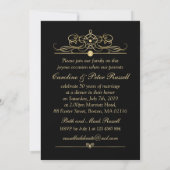 Invitation d'anniversaire de mariage 50 ans confet (Dos)