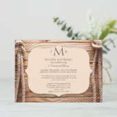 Invitation d'anniversaire de mariage 5 ans Love Kn (Debout devant)