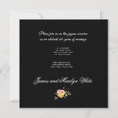 Invitation d'anniversaire de mariage 60 ans avec b (Dos)