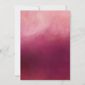 Invitation d'anniversaire de mariage à l'aquarelle (Dos)