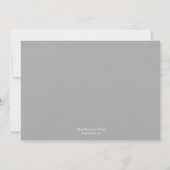 Invitation d'anniversaire de mariage à l'écriture (Dos)