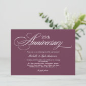 Invitation d'anniversaire de mariage à l'écriture (Debout devant)