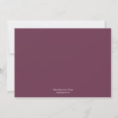 Invitation d'anniversaire de mariage à l'écriture (Dos)