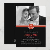 Invitation d'anniversaire de mariage Alliance (Devant / Derrière)
