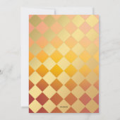 Invitation d'anniversaire de mariage au coucher du (Dos)
