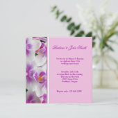 Invitation d'anniversaire de mariage aux orchidées (Debout devant)