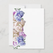 Invitation d'anniversaire de mariage aux pivoines (Dos)