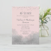 Invitation d'anniversaire de mariage Confetti Arge (Debout devant)