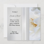 Invitation d'anniversaire de mariage d'argent (Dos)