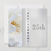 Invitation d'anniversaire de mariage d'argent (Devant)