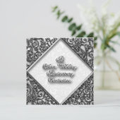 Invitation d'anniversaire de mariage d'argent (Debout devant)